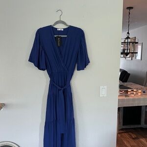 a new day Royal Blue Long Sleeve Dress